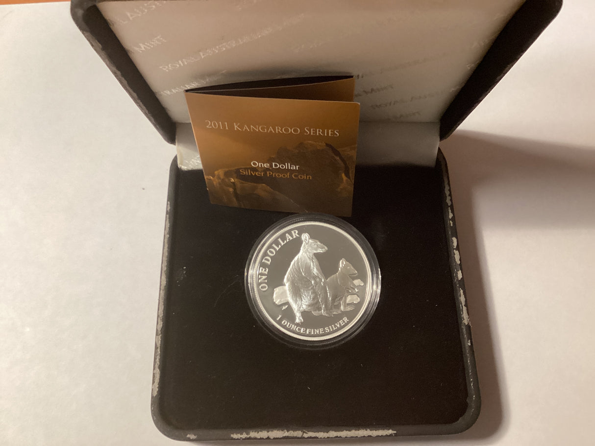 2011 $1 Kangaroo Series. Allied Rock-Walaby. Silver Proof Coin.