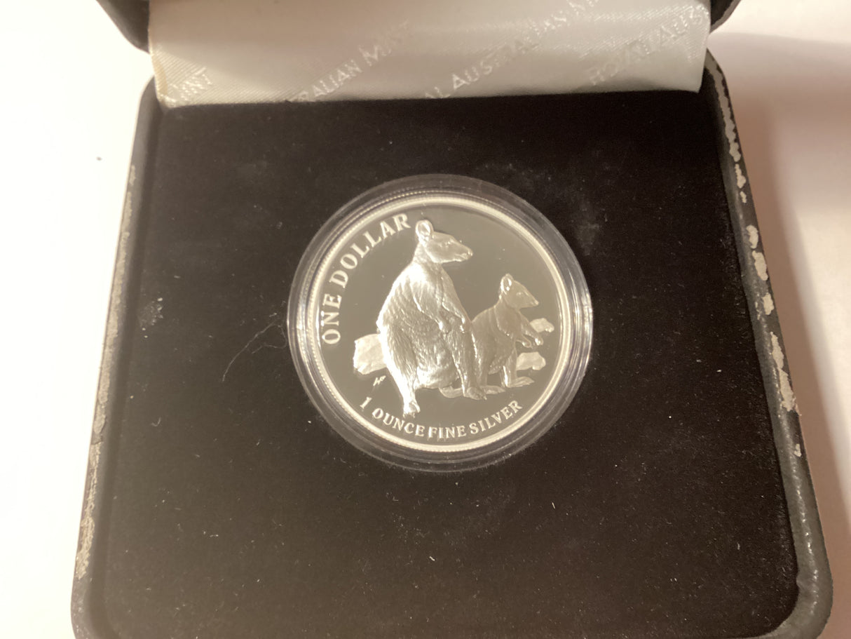 2011 $1 Kangaroo Series. Allied Rock-Walaby. Silver Proof Coin.