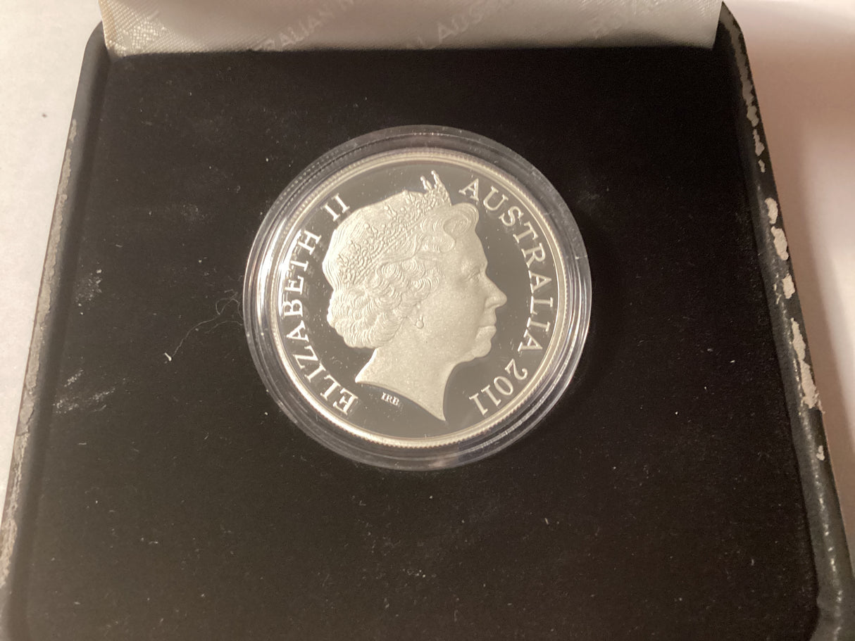 2011 $1 Kangaroo Series. Allied Rock-Walaby. Silver Proof Coin.