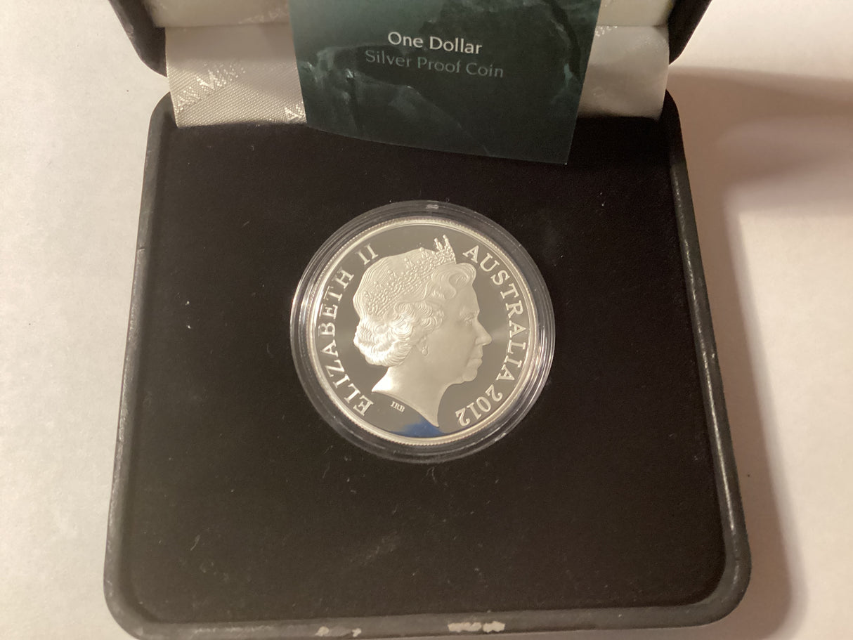 2012 $1 Kangaroo Series. Mareeba Rock-Wallaby Silver Proof Coin.