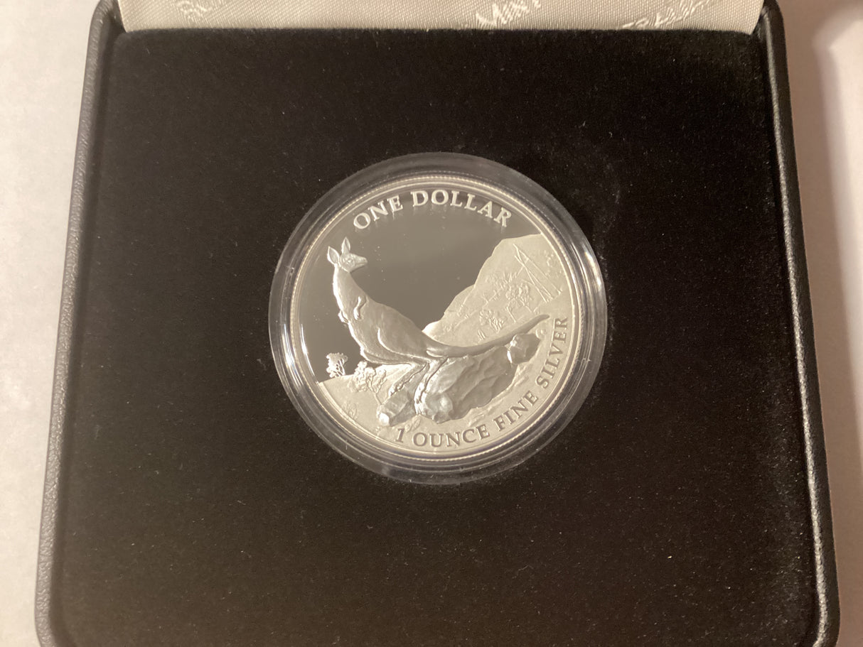 2013 $1 Kangaroo Series. Explorers’ First Sightings. George Stubbs. Silver Proof Coin.