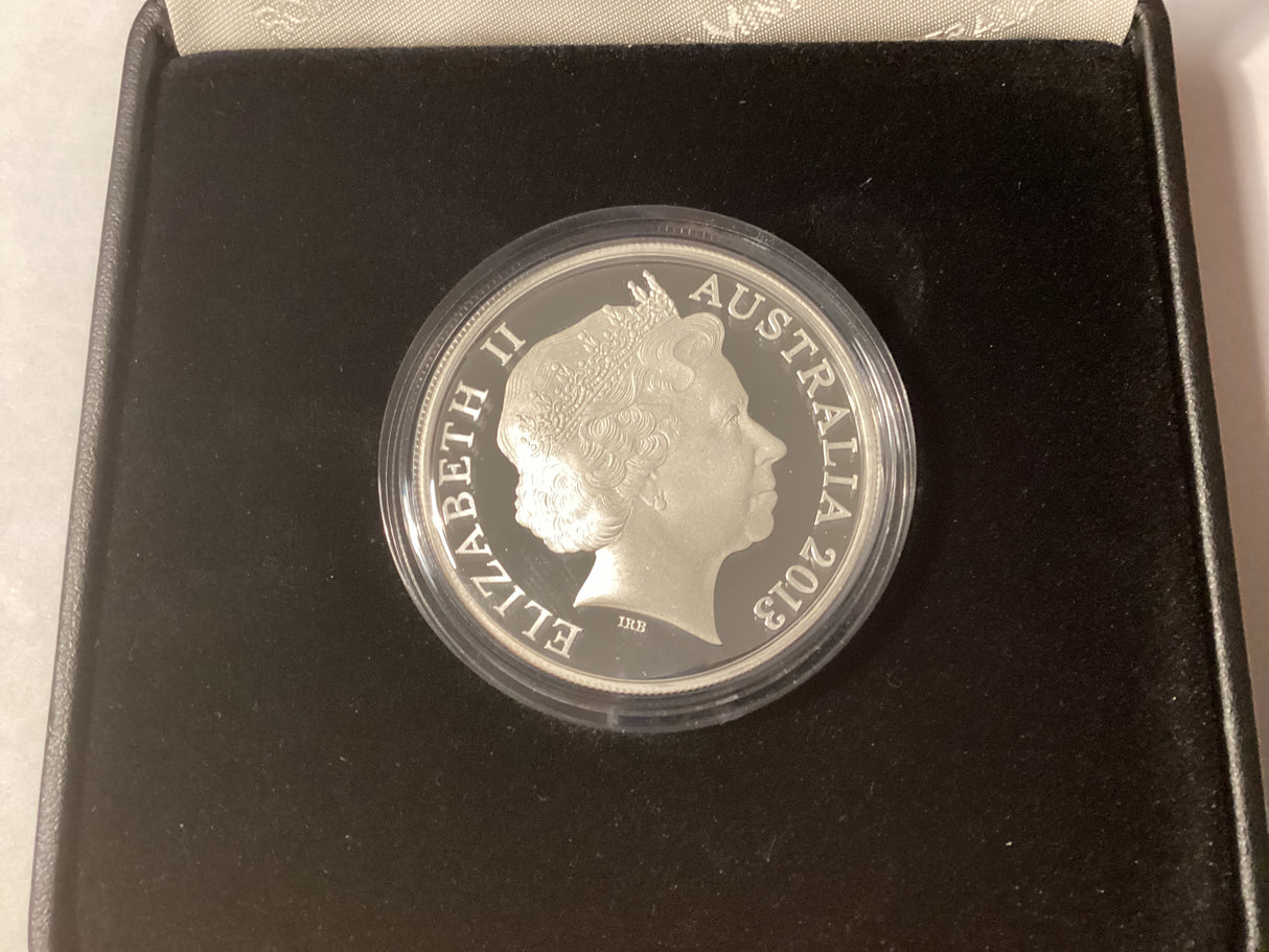 2013 $1 Kangaroo Series. Explorers’ First Sightings. George Stubbs. Silver Proof Coin.