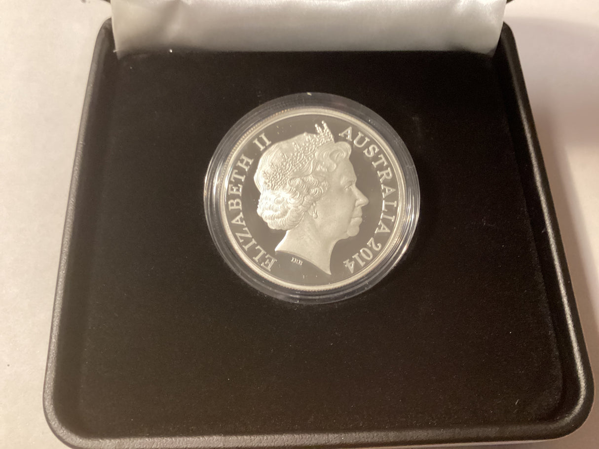 2014 $1 Kangaroo Series. Explorers’ First Sightings. H. C Richter. Silver Proof Coin.