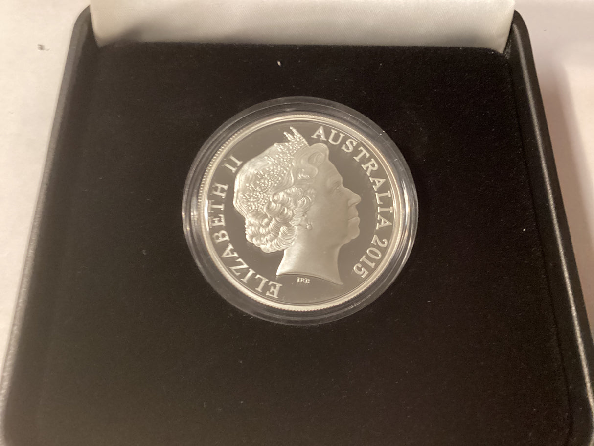 2015 $1 Kangaroo Series. Explorers’ First Sightings. V. Woodthorpe. Silver Proof Coin.