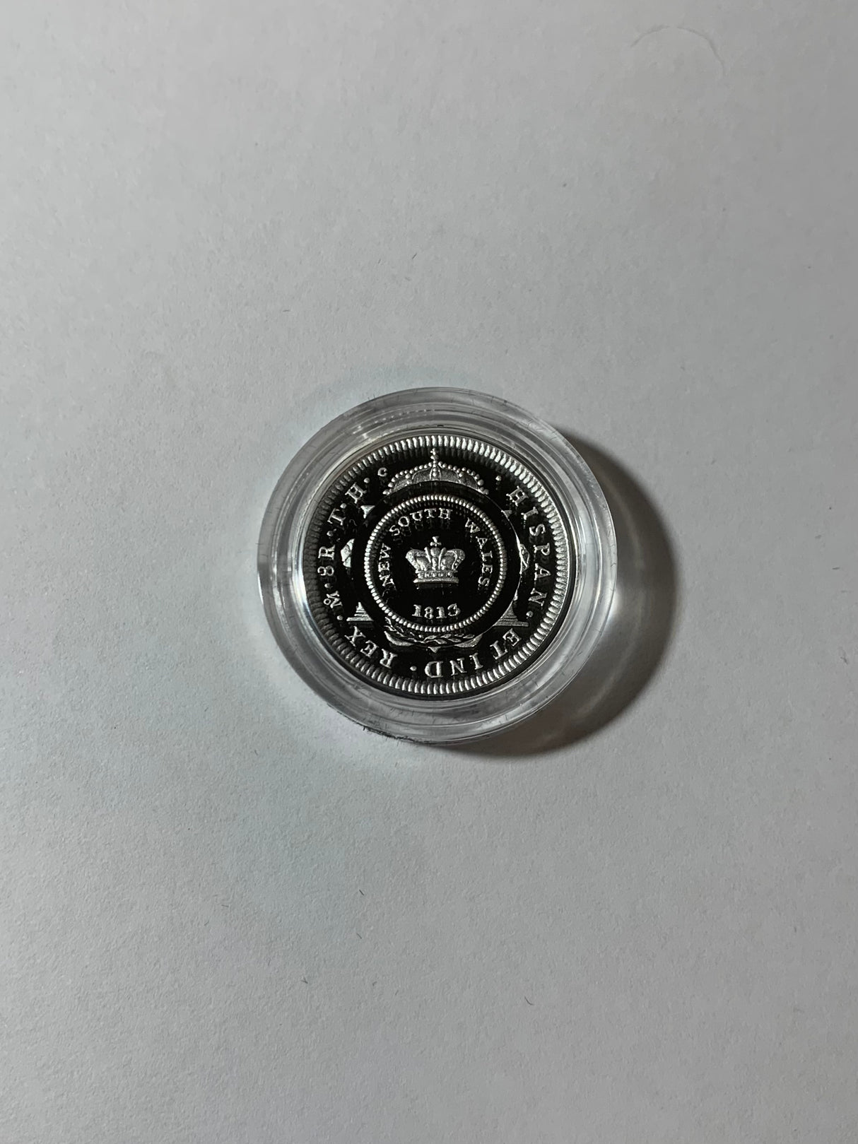 2013 $1 Silver Proof Coin. Bicentenary of the Holey Dollar and Dump.