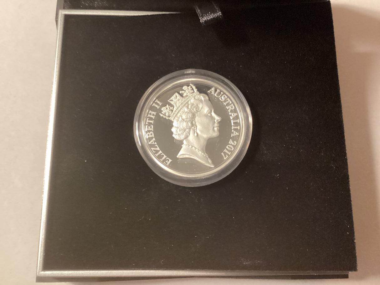 2017 1c High Relief Silver Proof Coin. Decimal Designs in Perspective.