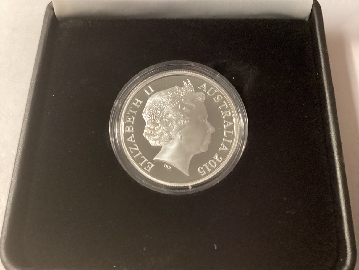 2015 $1 Silver Proof Coin. Great Barrier Reef Australia.