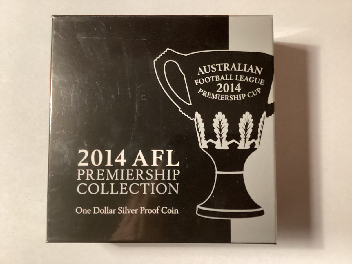 2014 $1 Silver Proof Coin. AFL Premiership Collection. Hawthorn Hawks.