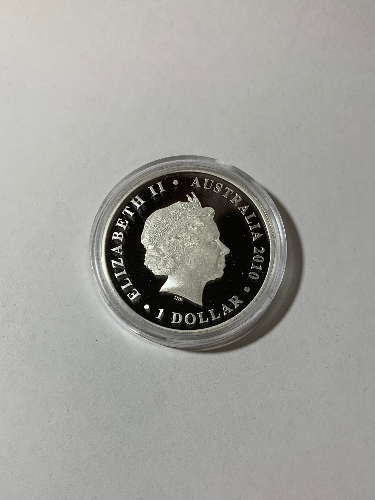 2010 $1 1oz Silver Proof Coin. Lachlan Macquarie. Governor of NSW 1810-1821.