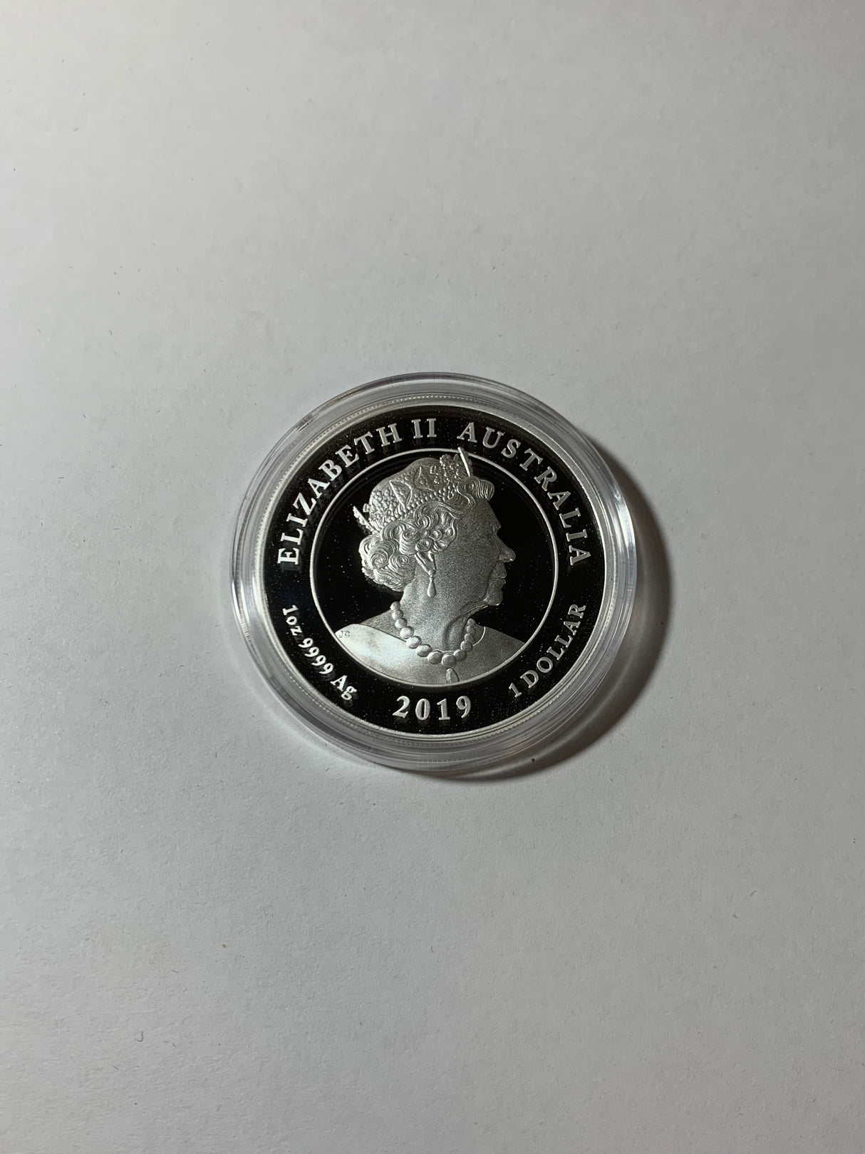2019 $1 1oz Silver Proof Coin. 50th Anniversary of the Moon Landing. 1969-2019.
