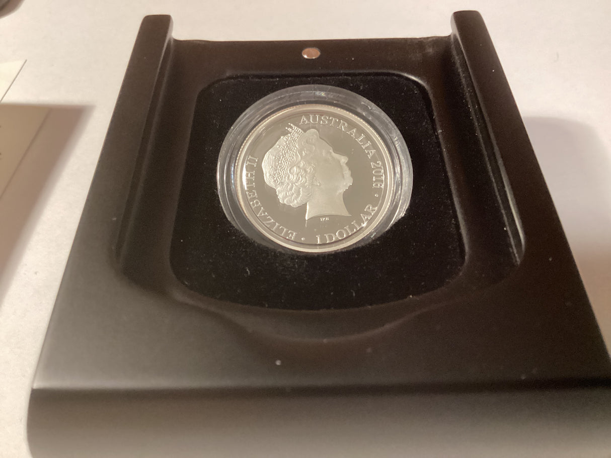 2016 $1 Kangaroo at Sunset Fine Silver Proof Coin.