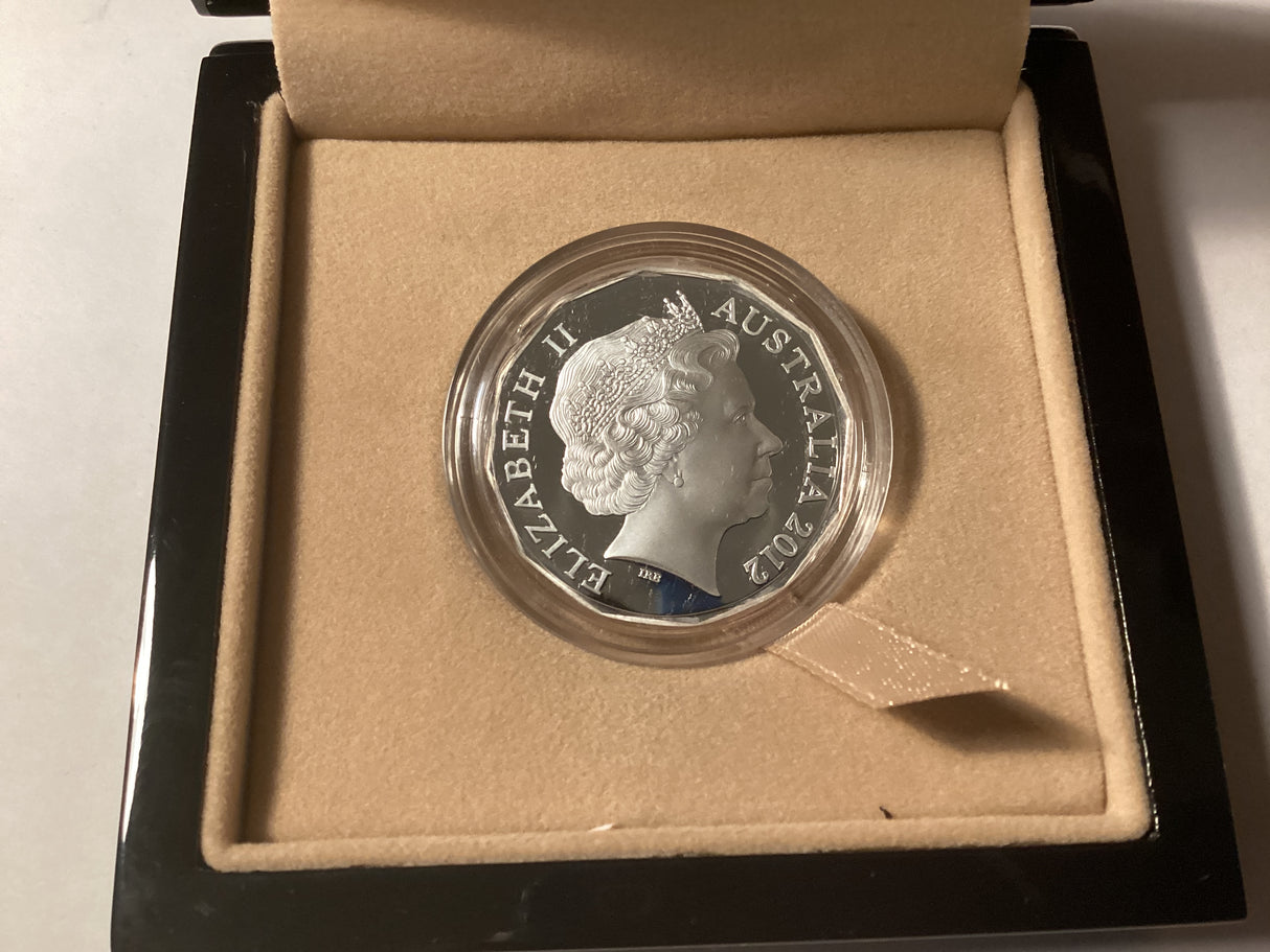 2012 50c Fine Silver Proof Coin. 50th Anniversary of the Australian Ballet.