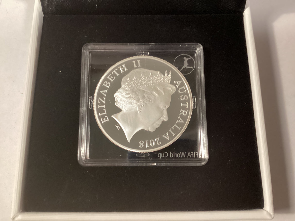 2018 $1 FIFA World Cup Russia Silver Proof Coin.