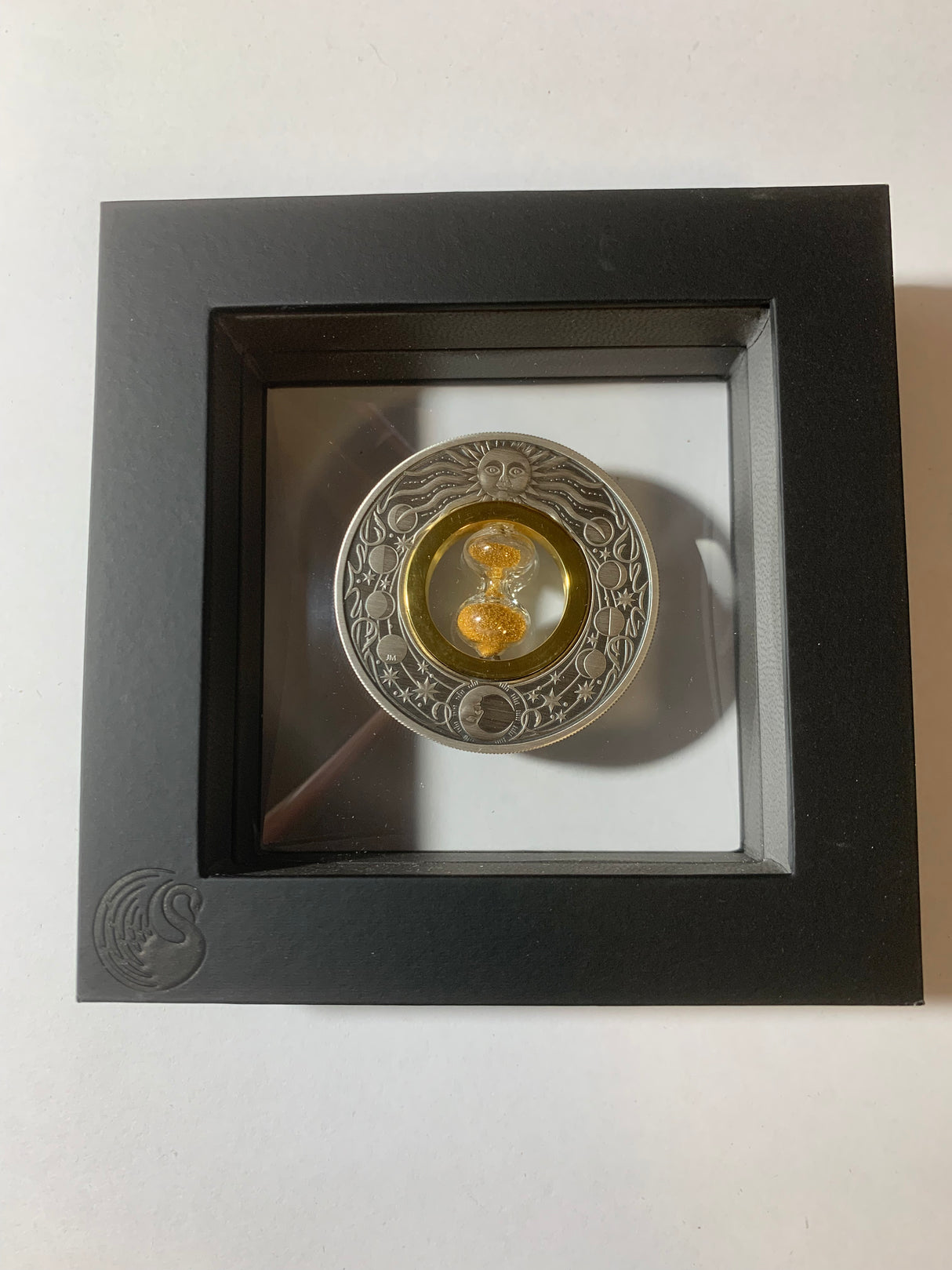 2021 $2 2oz Silver Antiqued Coin. Hourglass.