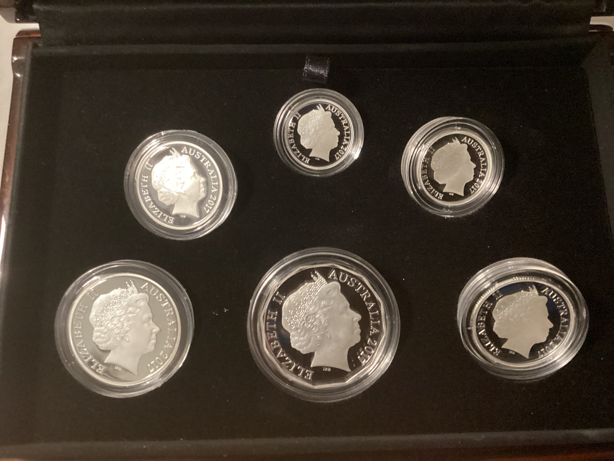 2017 Australian Fine Silver Proof Year Set.
