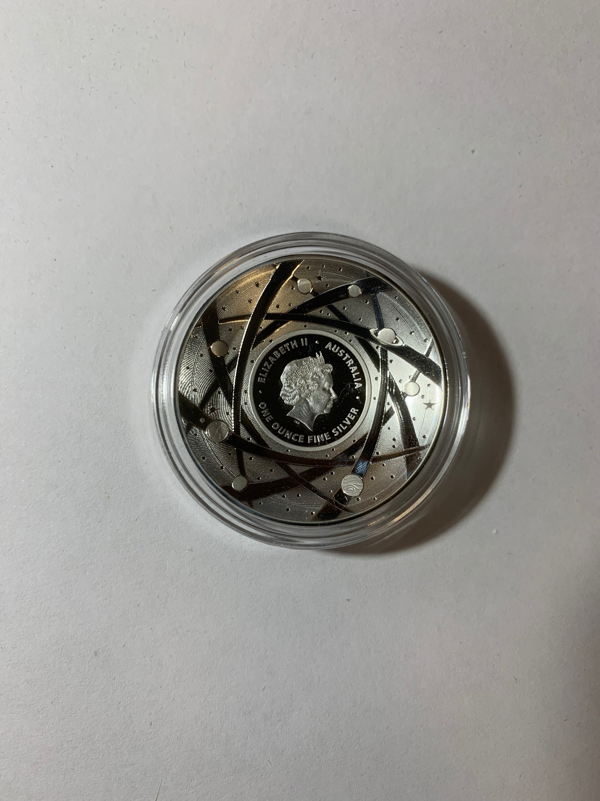 2018 $5 1oz Coloured Fine Silver Proof Domed Coin. The Earth and Beyond Series. The Earth.