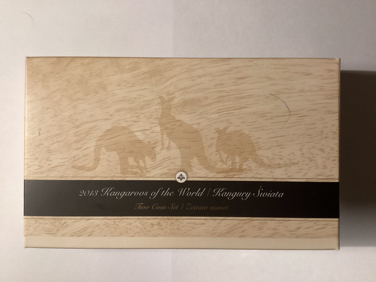 2013 Kangaroos of the World Two Coin Silver Set
