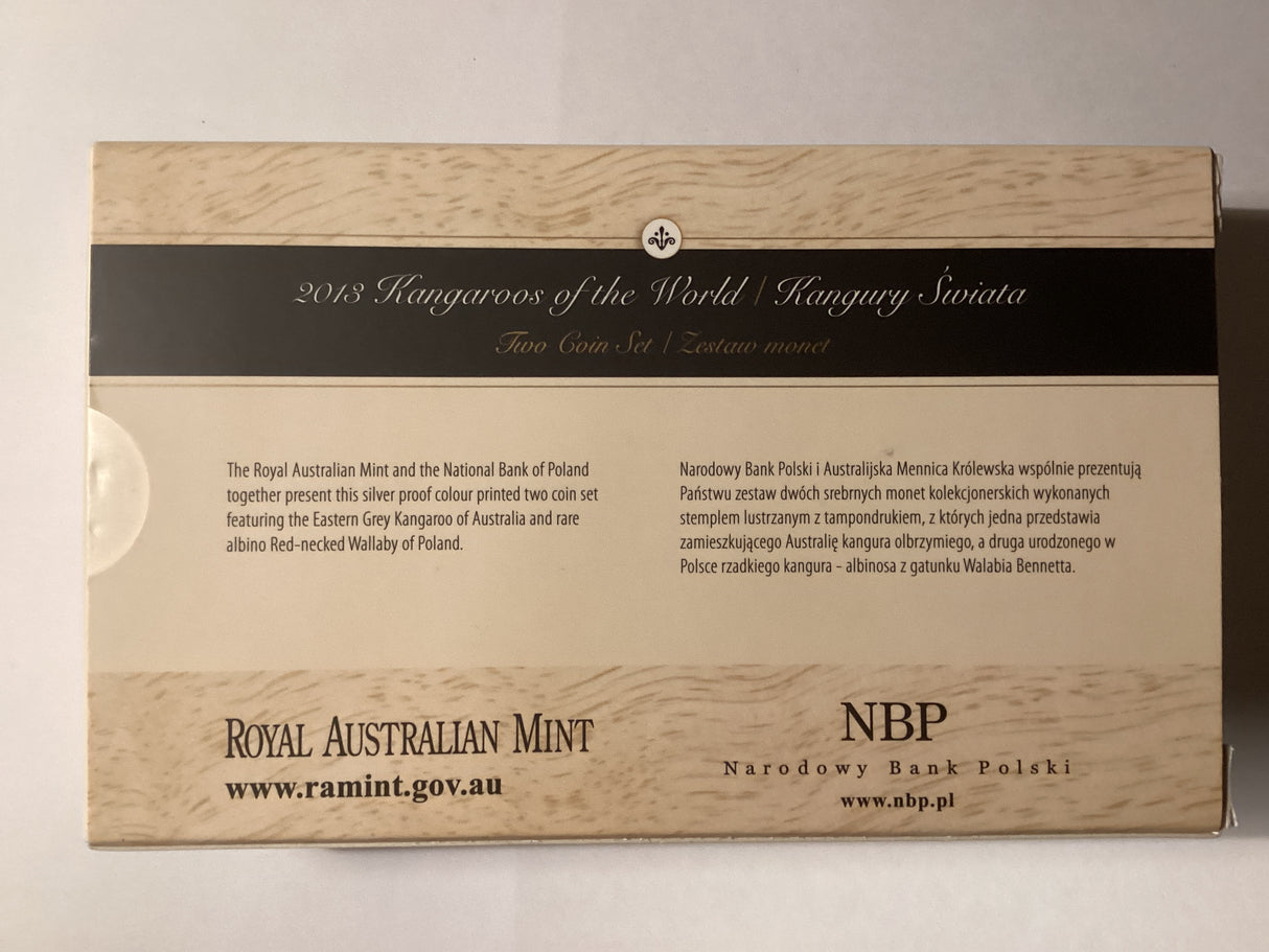 2013 Kangaroos of the World Two Coin Silver Set