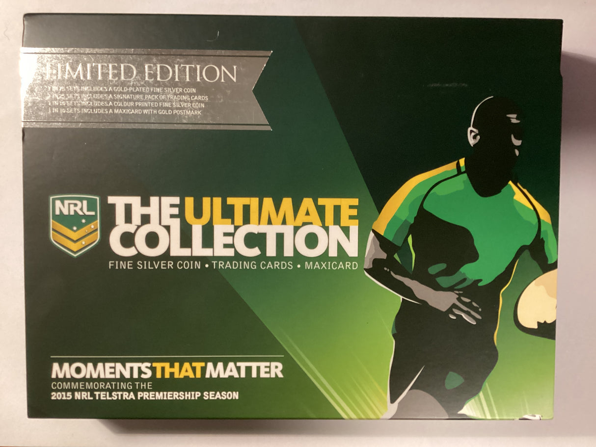 2015 Moments the Matter. NRL. The Ultimate Collection. Fine Silver Coin, Trading Cards, Maxicard.