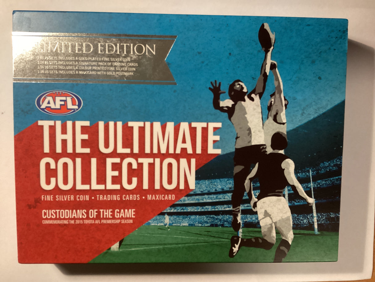 2015 Custodians of the Game. AFL. The Ultimate Collection. Fine Silver Coin, Trading Cards, Maxicard.