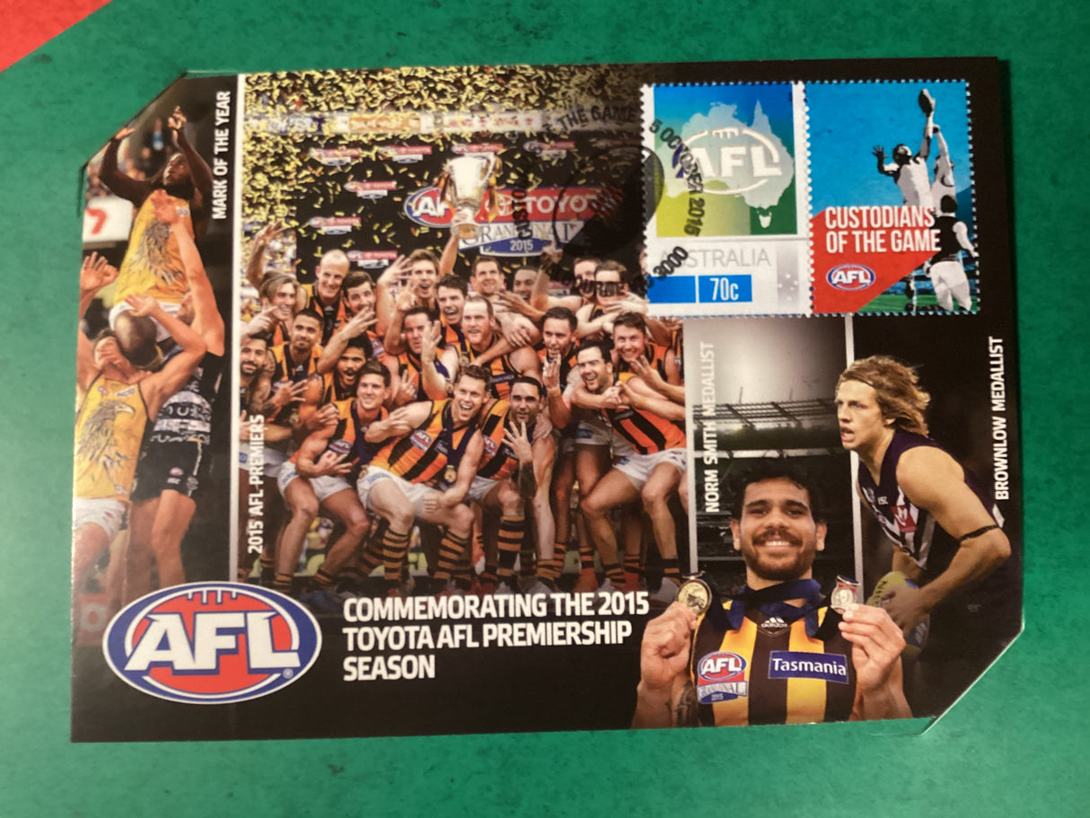 2015 Custodians of the Game. AFL. The Ultimate Collection. Fine Silver Coin, Trading Cards, Maxicard.