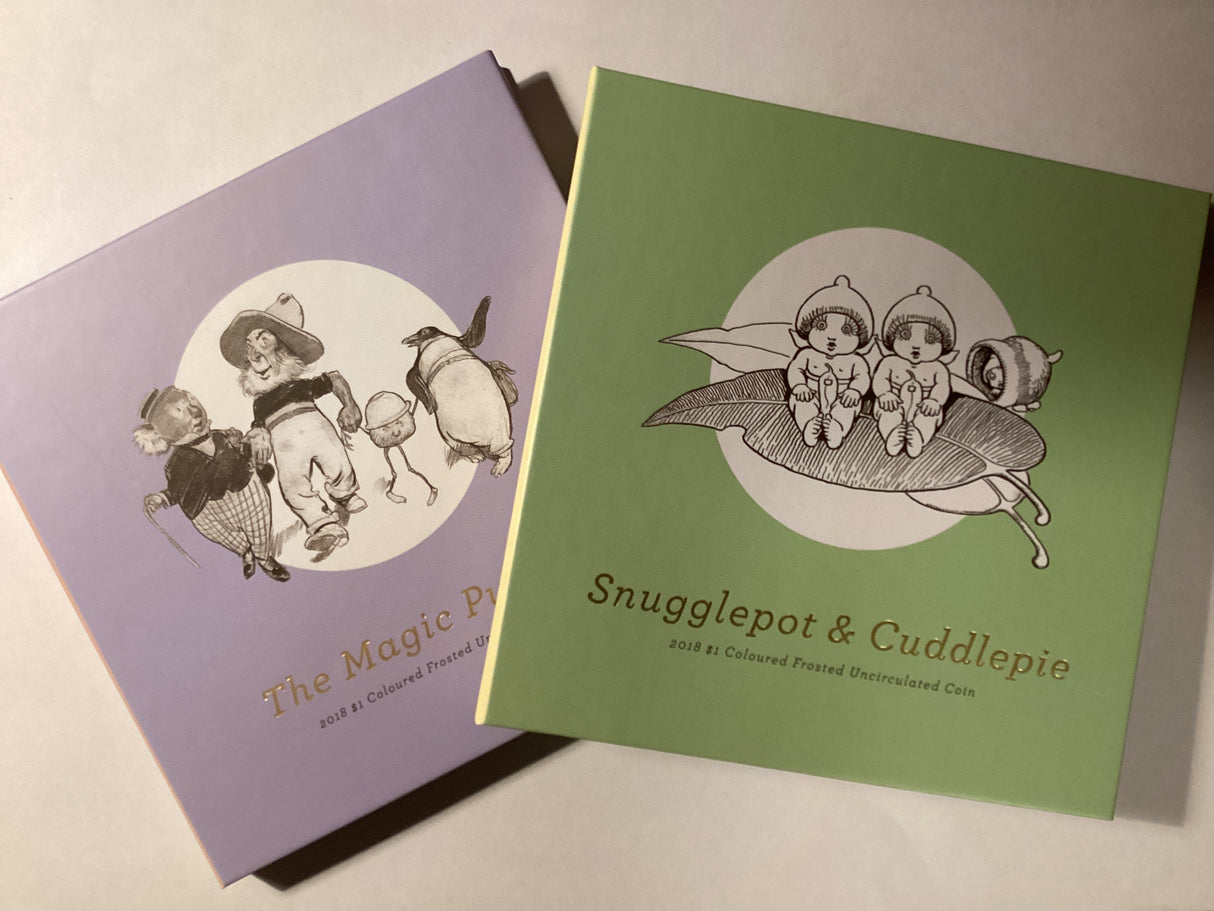 2018 Coloured Frosted Uncirculated Two Coin Set. Treasured Australian Stories. Timeless Children’s Classics.