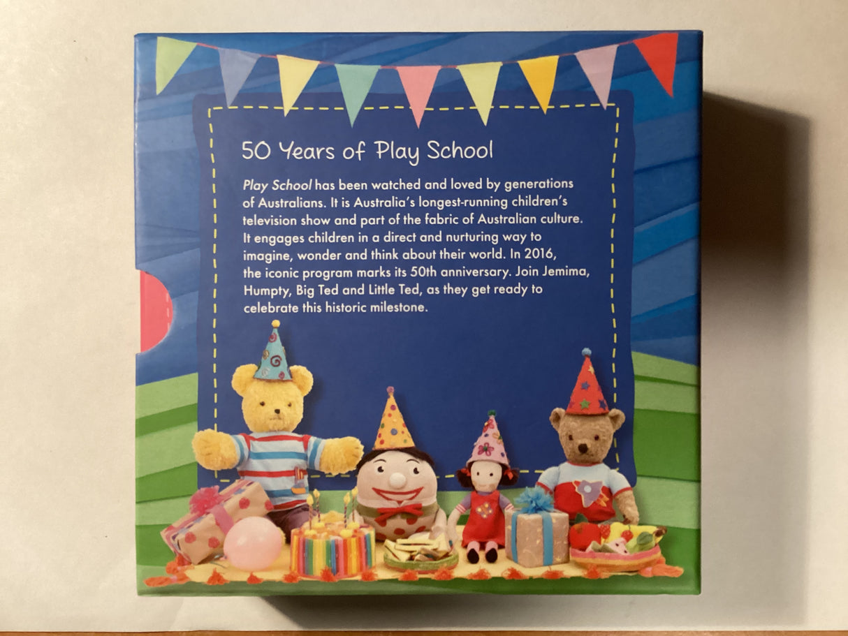2016 50 Years of Play School. Three Coin Uncirculated Set.