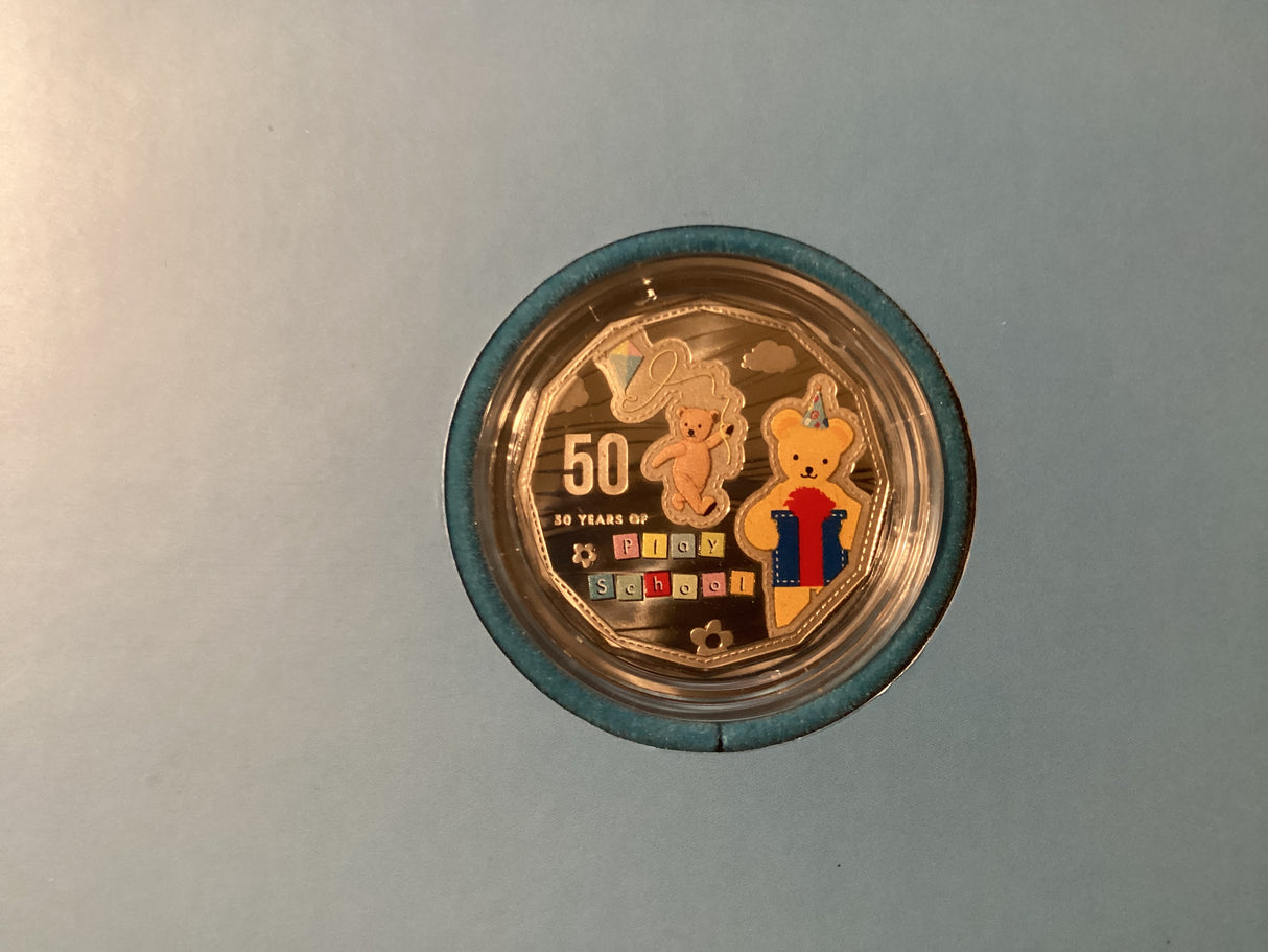 2016 50 Years of Play School. Three Coin Uncirculated Set.