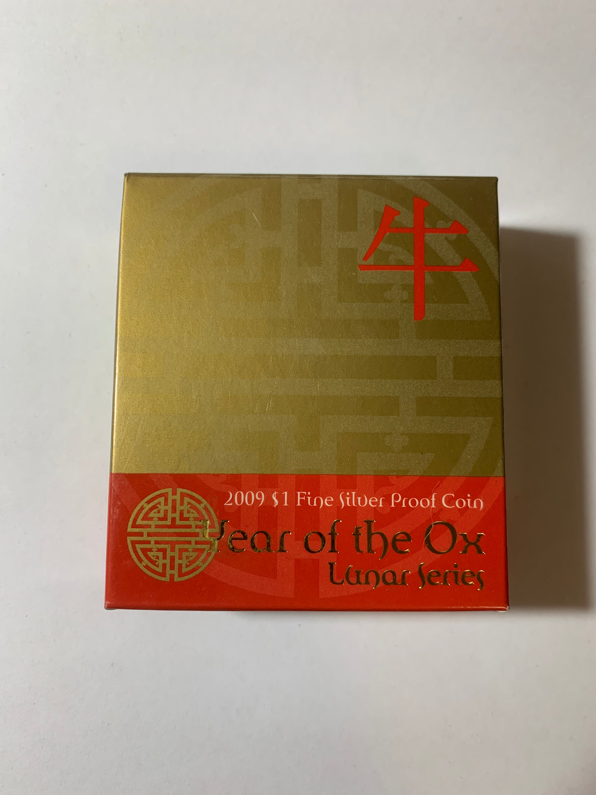 2009 $1 Silver Proof Coin. Year of the Ox. Lunar Series.