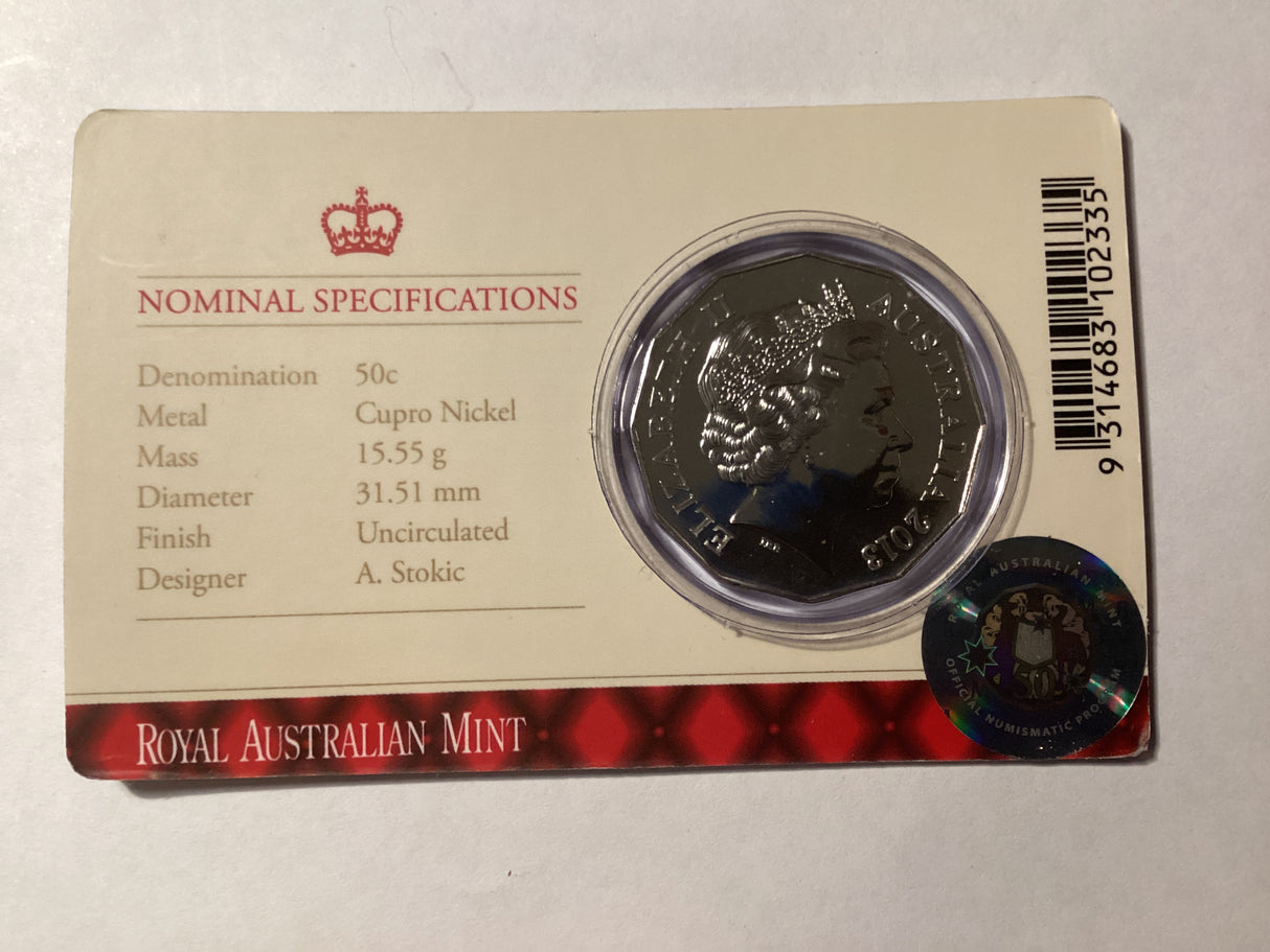 2013 50c 60th Anniversary of the Coronation of Her Majesty Elizabeth II.