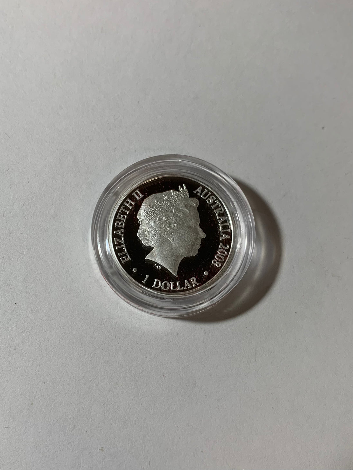 2008 $1 Silver Proof Coin. Year of the Rat. Lunar Series.