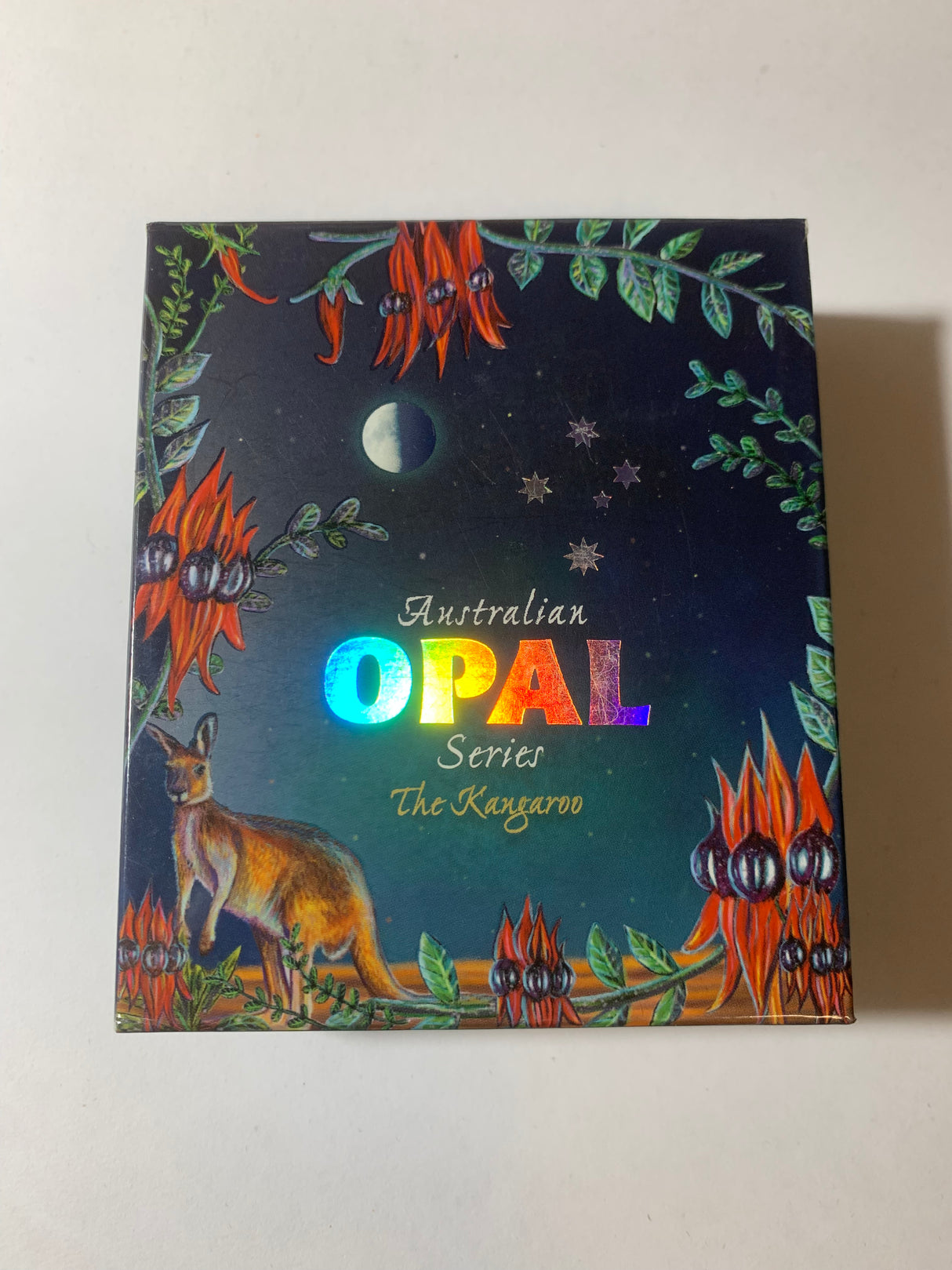 2013 $1 1oz Silver Proof Coin. Australian Opal Series. Kangaroo.