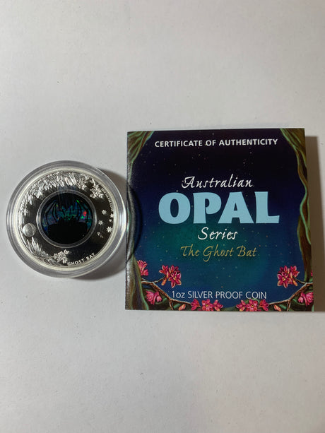 2015 $1 1oz Silver Proof Coin. Australian Opal Series. Ghost Bat
