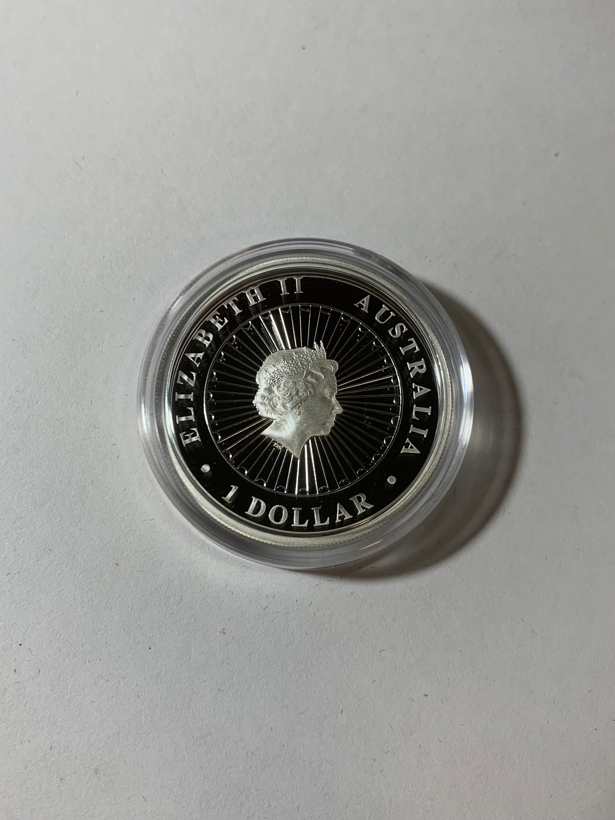 2015 $1 1oz Silver Proof Coin. Australian Opal Series. Ghost Bat