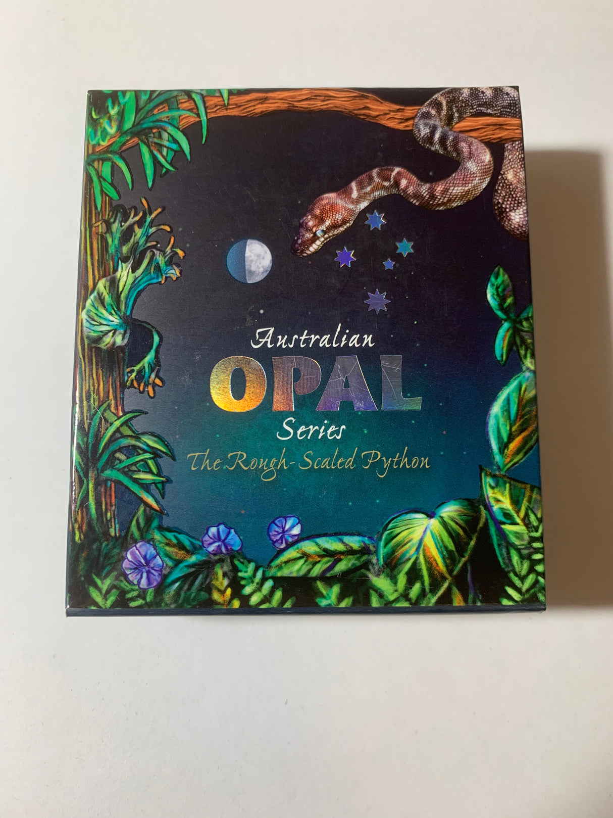 2015 $1 1oz Silver Proof Coin. Australian Opal Series. Rough Scaled Python.