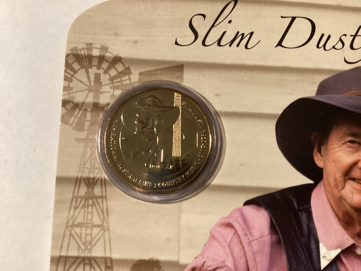 2013 $1 Uncirculated Carded Coins. Inspirational Australians. Slim Dusty.