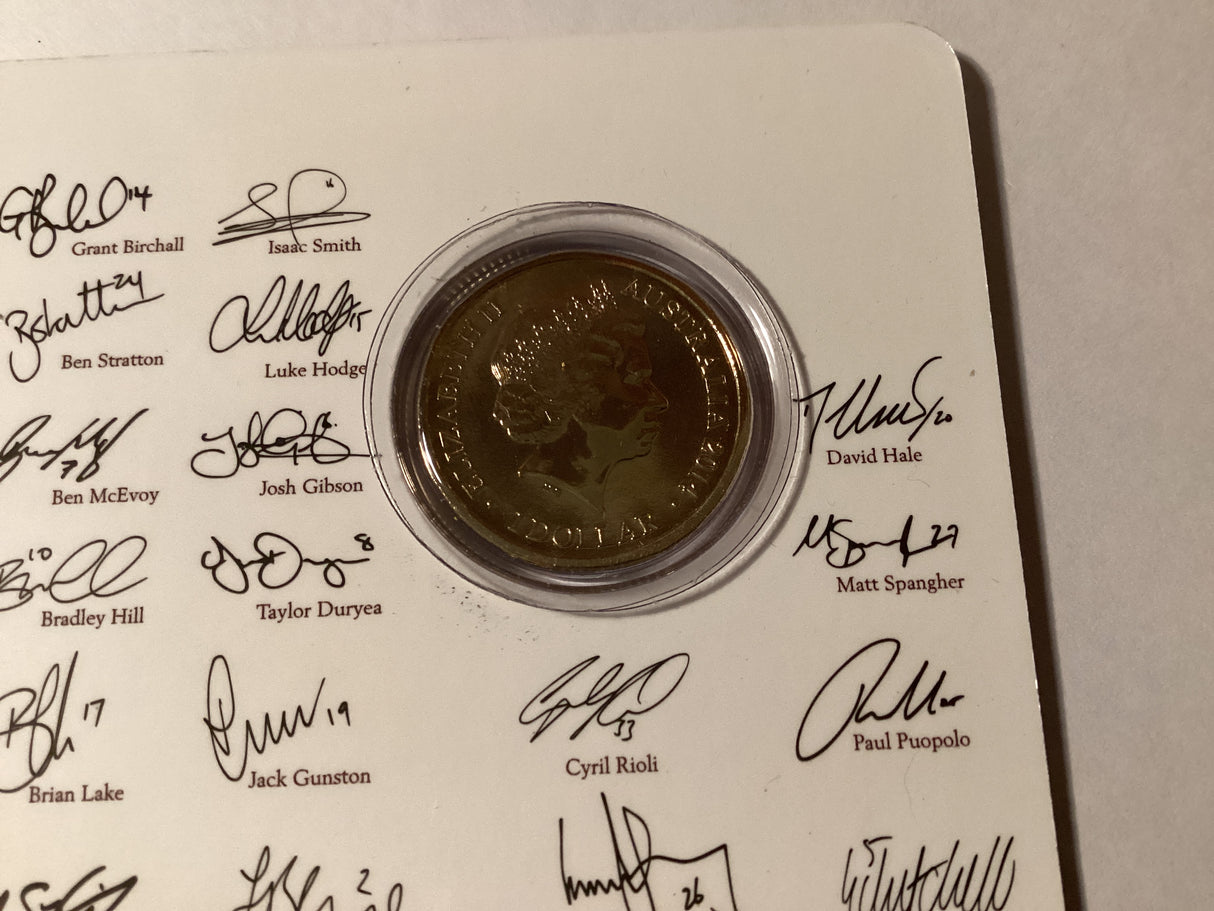 2014 $1 Uncirculated Carded Coin. AFL Premiership. Hawthorn Hawks.