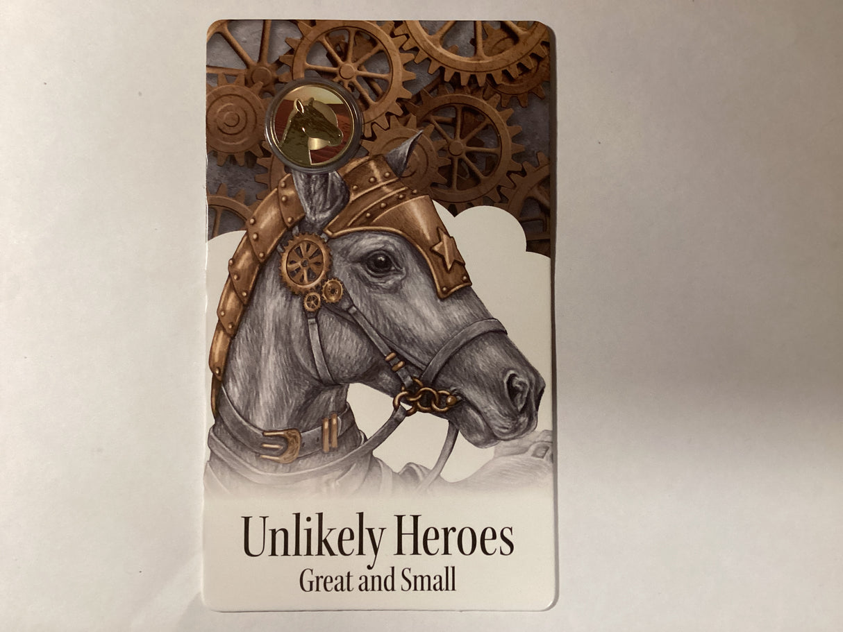 2015 $1 Uncirculated Carded Coins. Unlikely Heroes. Great and Small. Sandy the War Horse.
