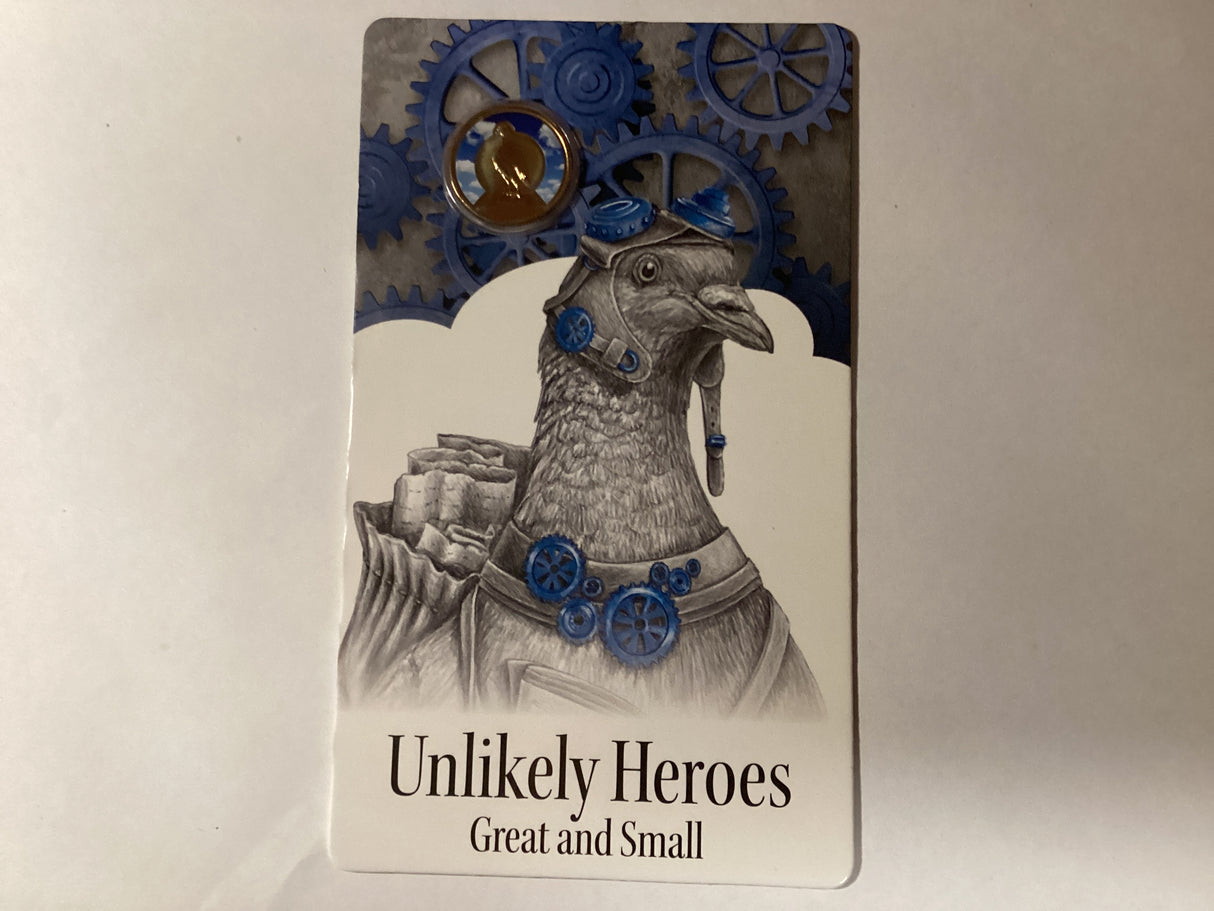 2015 $1 Uncirculated Carded Coins. Unlikely Heroes. Great and Small. Blue Chequer Cock.