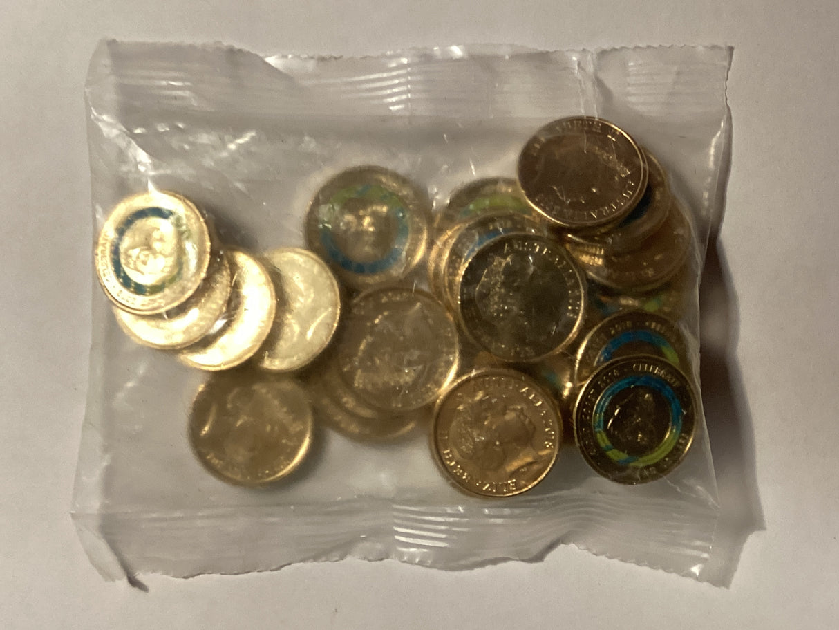 2018 $2 Gold Coast Commonwealth Games Security Bag. Borobi.