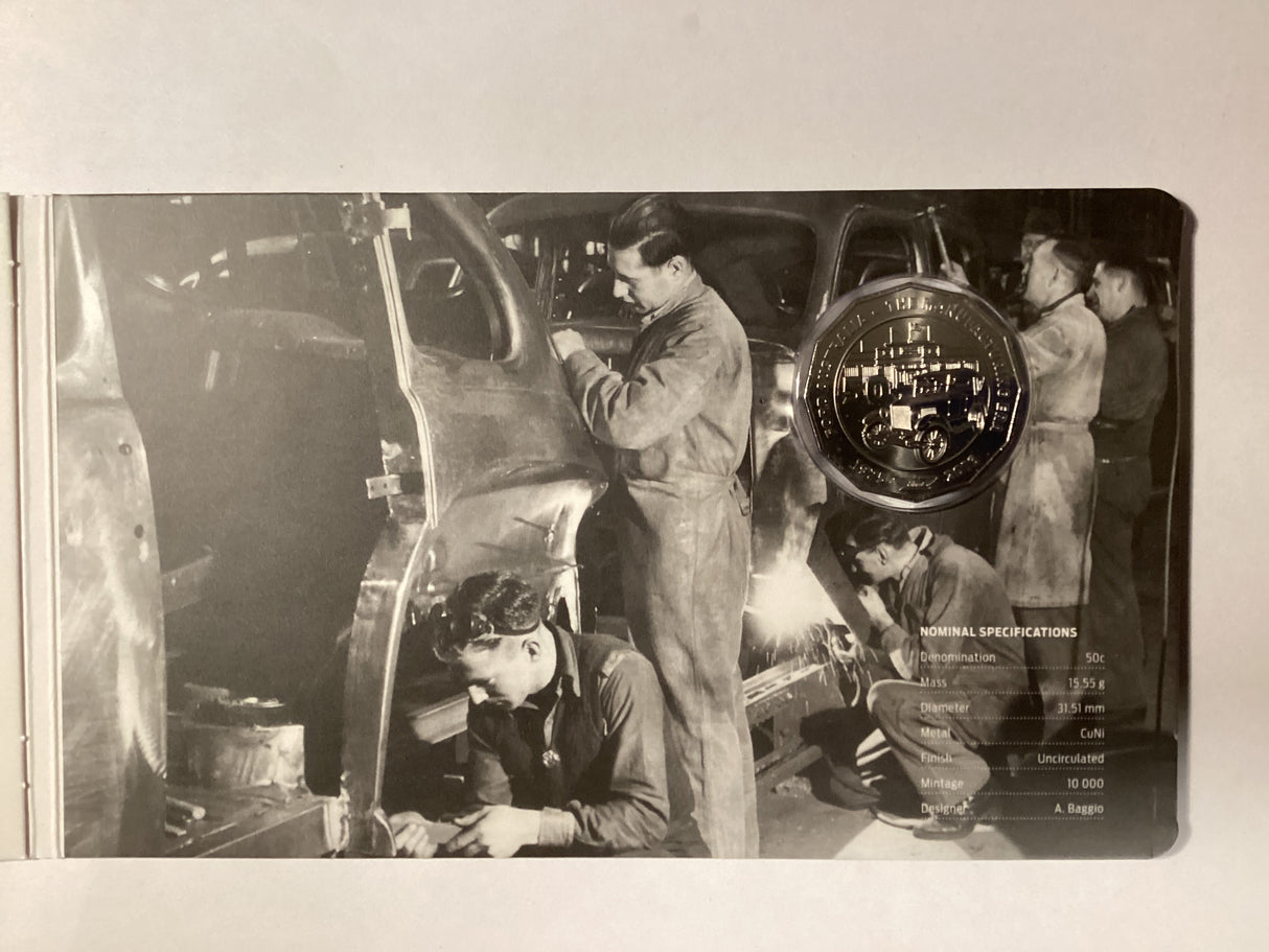 2017 50c Ford Australia. The Manufacturing Era. Uncirculated Coin.