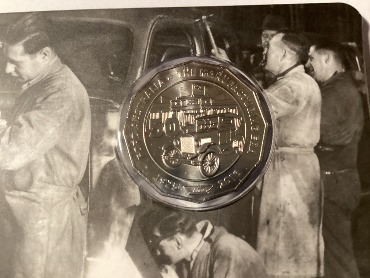 2017 50c Ford Australia. The Manufacturing Era. Uncirculated Coin.