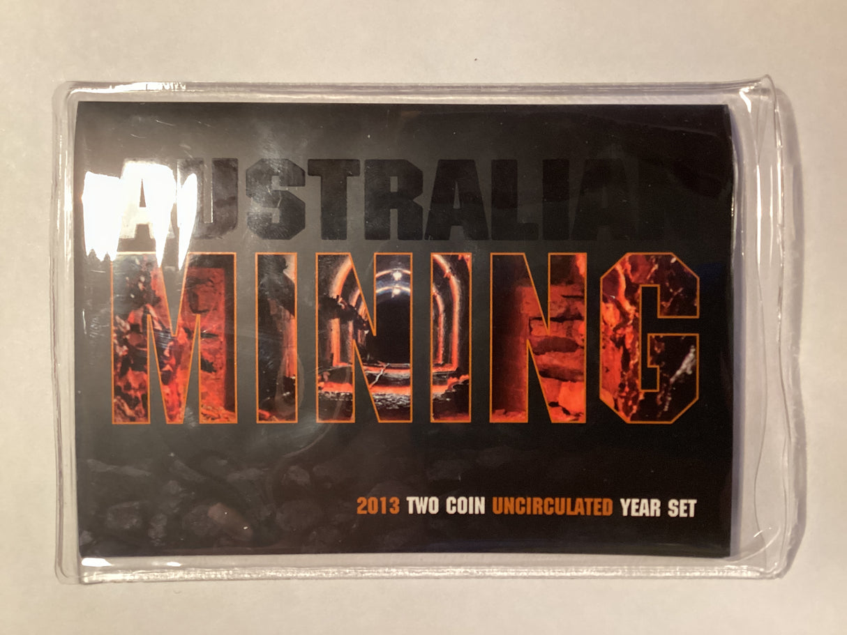2013 Australian Mining. Two Coin Uncirculated Set.