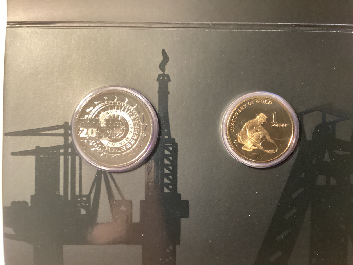 2013 Australian Mining. Two Coin Uncirculated Set.