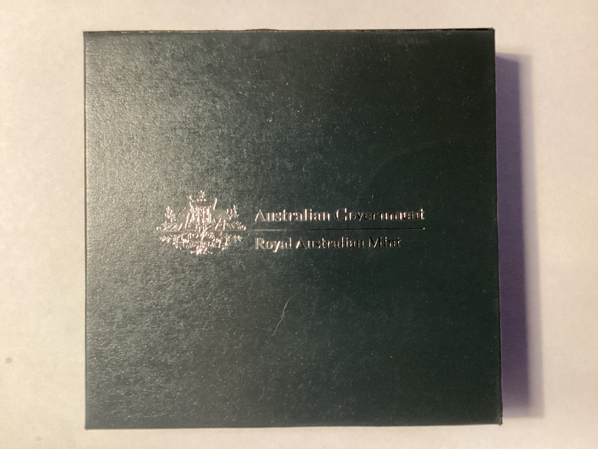 2012 50c Year of the Dragon. Lunar Coin Program. Australia Map Display.