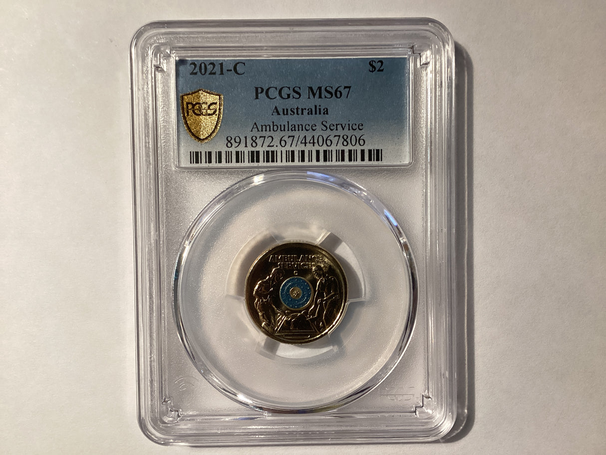 2021-C $2 Mintmark Ambulance Services Coin. MS67