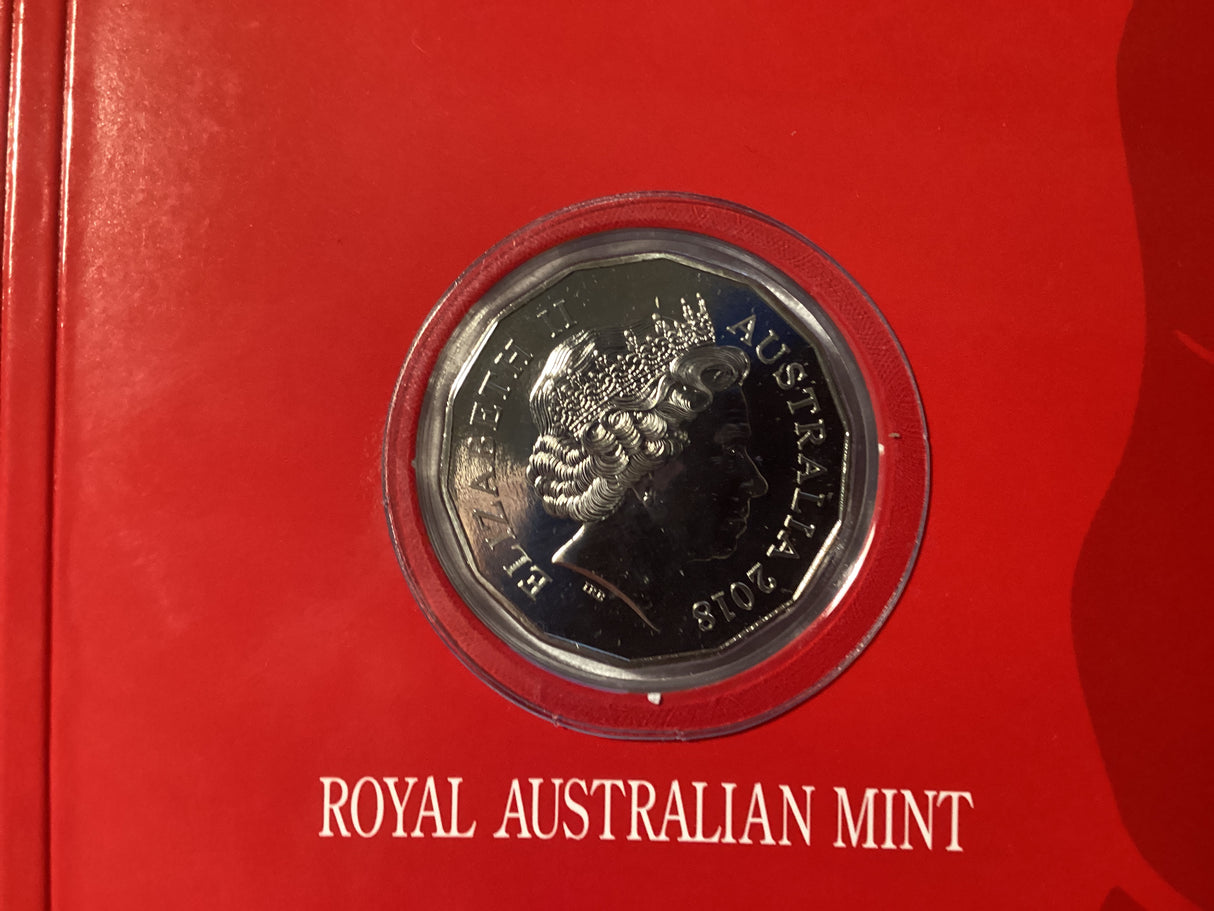 2018 50c Tetra-Decagon Lunar Series. Year of The Dog.