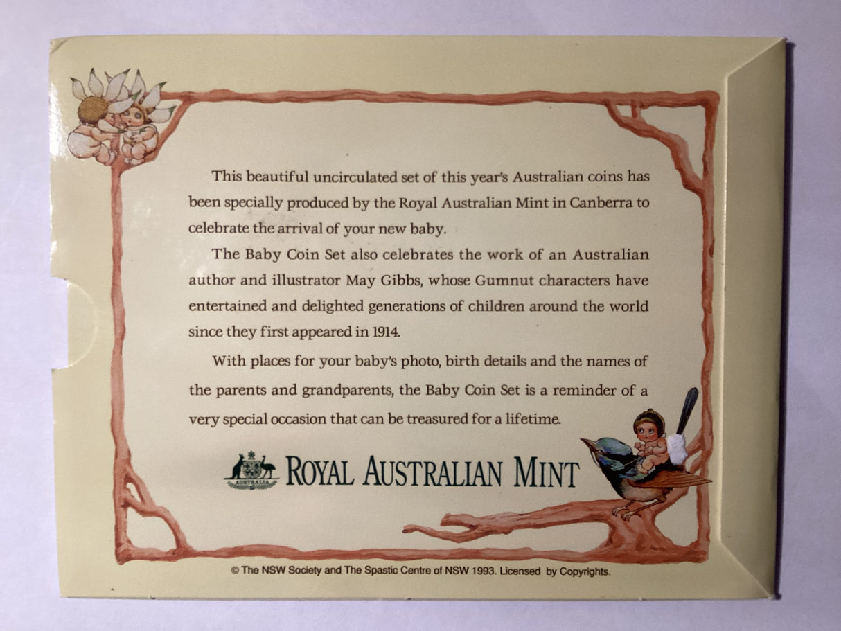 1993 Australian Uncirculated Baby Coin Set.