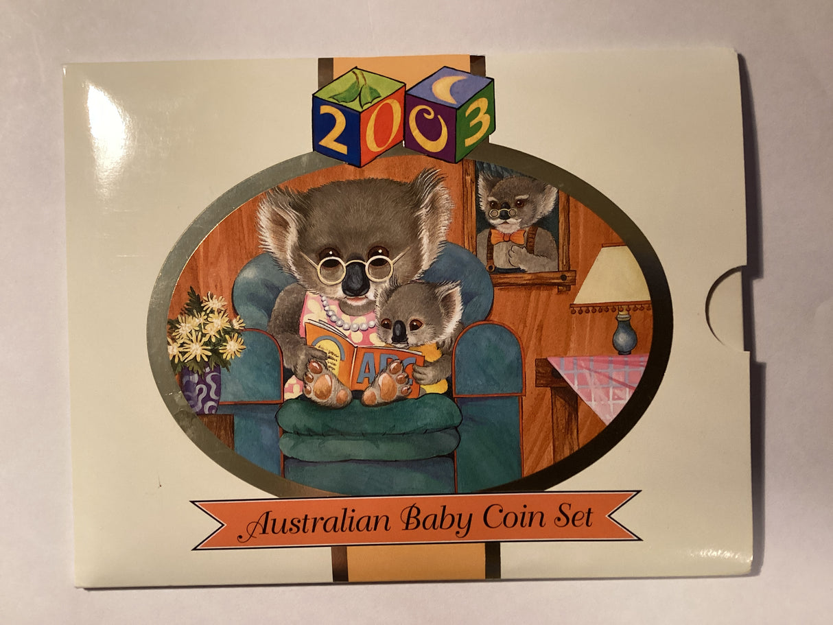 2003 Australian Uncirculated Baby Coin Set with Medallion.