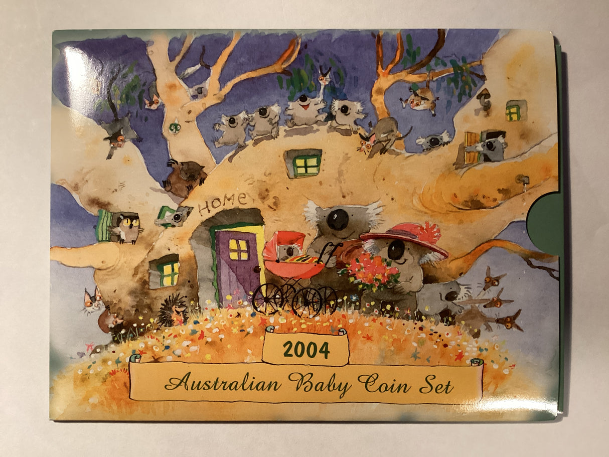 2004 Australian Uncirculated Baby Coin Set with Medallion.
